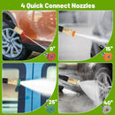 2400 PSI Electric Pressure Washer with 4 Universal Wheels by LJGDeals