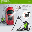2400 PSI Electric Pressure Washer with 4 Universal Wheels by LJGDeals