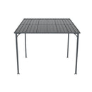 Outdoor Pergola 8' x 10' Metal Inclined Roof by HouseOfZazla