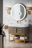 James Martin Columbia 36" Single Bathroom Vanity, Ash Gray