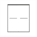 Double Sliding Shower Door, Semi-Frameless Bypass Bathroom Sliding Door With 1/4" (6 Mm) Tempered Glass For Walk-In Shower by HouseOfZazla