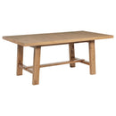 Middleton 7-piece Extension Leaf Dining Set Brown and Beige