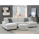 Round Ottoman - Gray