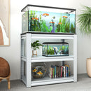 Stylish Metal rium Stand For 20 - 30 Gallon Tanks, 3 Tier Adjustable Shelf by HouseOfZazla