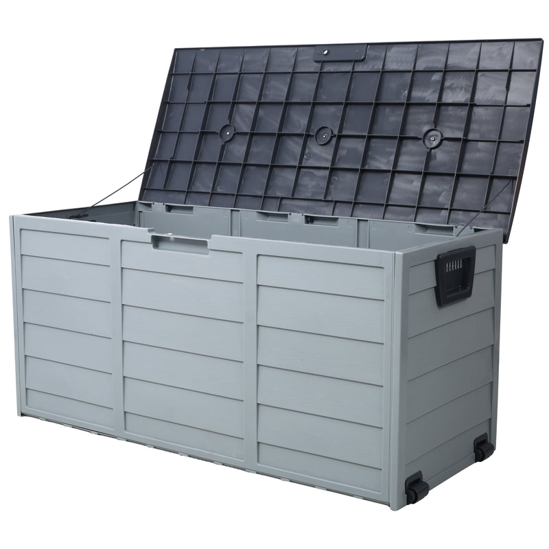 75 Gallon Resin Deck Box Storage Shed, photo 2 of 10
