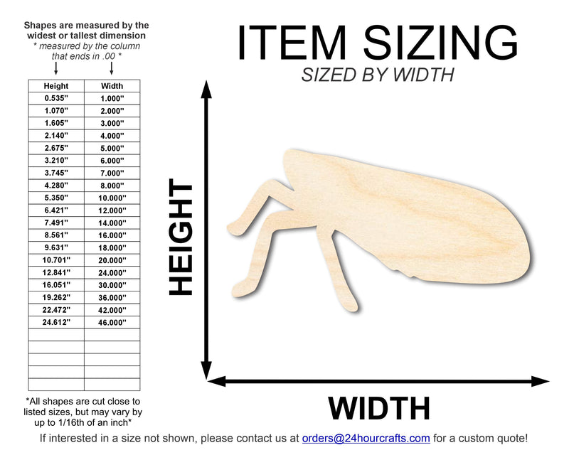 Unfinished Lanternfly Shape | DIY Craft Cutout | up to 46" DIY