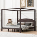 anopy Platform Bed With Headboard And Support Legs by HouseOfZazla