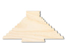 Unfinished Wood Chichen Itza Shape | DIY Craft Cutout | up to 46" DIY