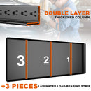Shelves With 5 Removable Dividers, Durable For Garage - Black by HouseOfZazla