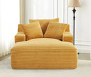 Cloudline - Oversized Chaise Lounge, Modern Comfy Couch With Full Foam Cushioning, Cozy Sleeper Sofabed by Unique Piece Furniture