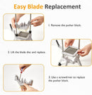 Commercial French Fry Cutter with Replaceable Blades