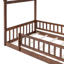 Bed House Bed Frame With Fence by HouseOfZazla