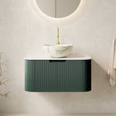 DINA 30" Bathroom Vanity & Sink, Floating Curved Edges by HouseOfZazla