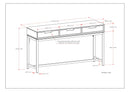 Banting - Wide Console Table - Walnut Brown by HouseOfZazla