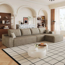134" Cloud Sectional Couch with L-Shaped Chaise by HouseOfZazla
