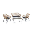 Antibes - 4 Piece Outdoor Conversation Set by HouseOfZazla