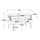 Accent Chair, leisure chair with Golden feet