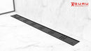 GURU LINEAR DRAIN & STRAINER PLUS NERO 24"