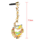 Colorful Crystal Phoenix Dust Plug Pendant for 3.5mm Jack