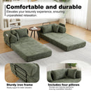 Convertible Sleeper Sofa Bed With Cylindrical Pillow by HouseOfZazla