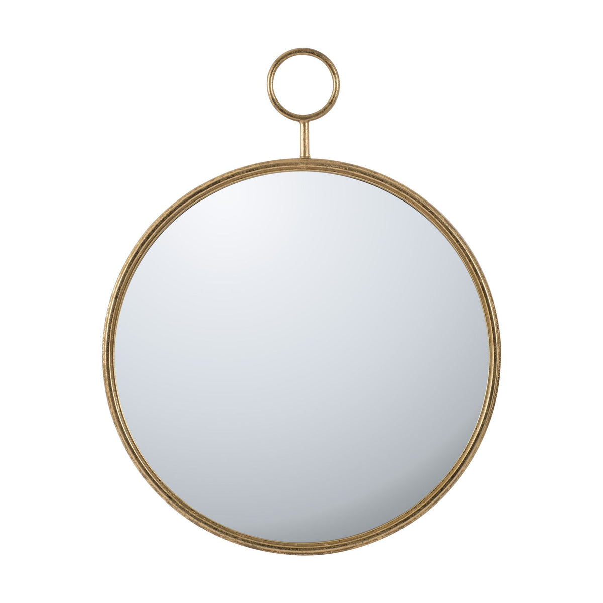 Circle Wall Mirror With Iron Frame, Accent Mirror For Living Room, photo 4 of 17