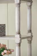 Adela - French Country Bookcase Display Storage Shelf Etageres - Antique White