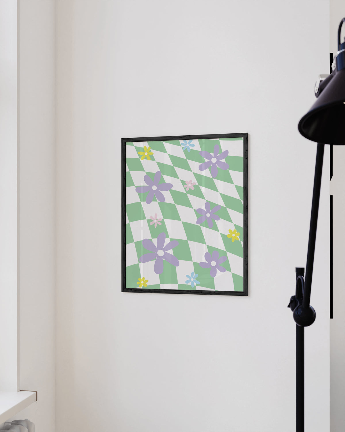 Floral checkerboard, photo 3 of 4