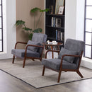 Accent Chair With Pillow And Wood Frame by HouseOfZazla