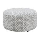 Round Ottoman - Gray by HouseOfZazla