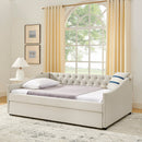 Upholstered Daybed With USB Charging & Pull Out Bed by HouseOfZazla