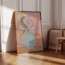 Twilight Leaves in a Pale Blue Vase by Kooly