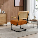 Accent Chair - Modern Industrial Slant Armchair with Metal Frame - Premium High Density Soft Single chair for Living Room Bedroom