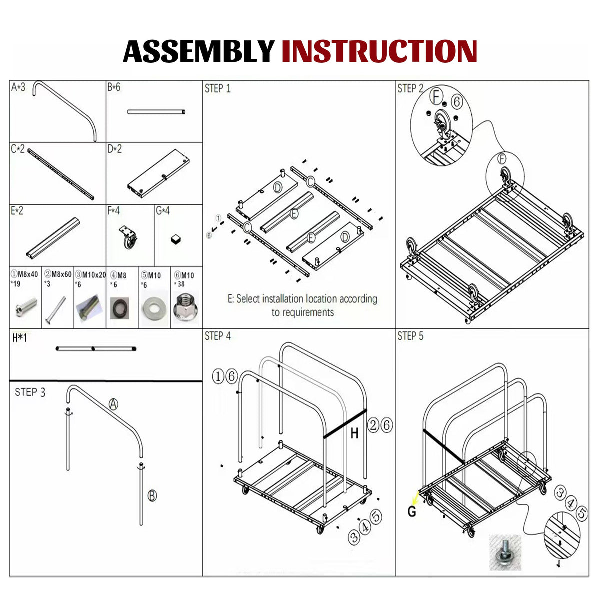 1000LBS Heavy Duty 2-in-1 Table Dolly, photo 6 of 10