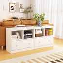 Toy Storage Organizer With Large Drawer And Low Bookshelf For Nursery & Playroom - White by HouseOfZazla