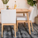 Contemporary Dining Chair Set With Upholstered Fabric by HouseOfZazla