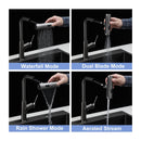Drop-In Stainless Steel Kitchen Sink With Pull-Out Faucet And Soap Dispenser