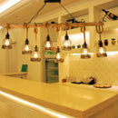 GobekUsa Hang-It-Out Farmhouse Pendant Lamp - Bottle Shaped Cage Design with Wood & Metal for Restaurants