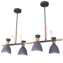 GobekUsa Nordic 4-Light Bell Metal Island Ceiling Hang Light - Adjustable for Dining Room