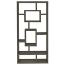 Corey 71-inch 8-shelf Bookshelf Weathered Grey