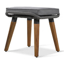 5 Pieces Patio Furniture Chair Sets, Patio Conversation Set With Wicker Cool Bar Table, Ottomans,Outdoor Furniture Bistro Sets for Porch,Backyard,Balcony,Poolside Grey