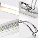 GobekUsa Contemporary LED Wall Mounted Vanity Light Fixture - Stainless Steel Stick Design, White Lighting