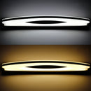 GobekUsa Modern Style Chrome Arc Vanity Light with Stainless Steel LED Wall Sconce and Acrylic Diffuser