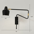 GobekUsa Modern Wall Mounted Reading Lamp: Retractable Arm, Nordic Style