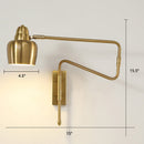 GobekUsa Modern Wall Mounted Reading Lamp: Retractable Arm, Nordic Style