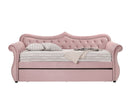 Adkins Daybed & Trundle, Pink Velvet