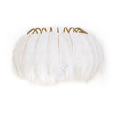 GobekUsa Modern Metal Wall Sconce with Feather Shade - Bedroom Wall Lighting (2 Lights)