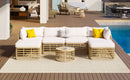 All-Weather 7-Piece Rattan Outdoor Sectional Sofa Set by HouseOfZazla