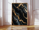 Black Marble Blaze with Liquid Gold