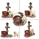 Labrador Puppy Solar Planter Garden Statue by HouseOfZazla