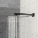 Luxury Rain Fixed Shower Head 12" Square Oil Rubbed Bronze Stainless Steel - Oil-Rubbed Bronze by HouseOfZazla